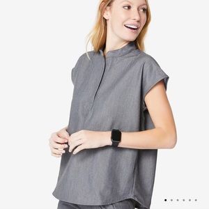 Figs Scrub Top Rafaela mandarin collar XS